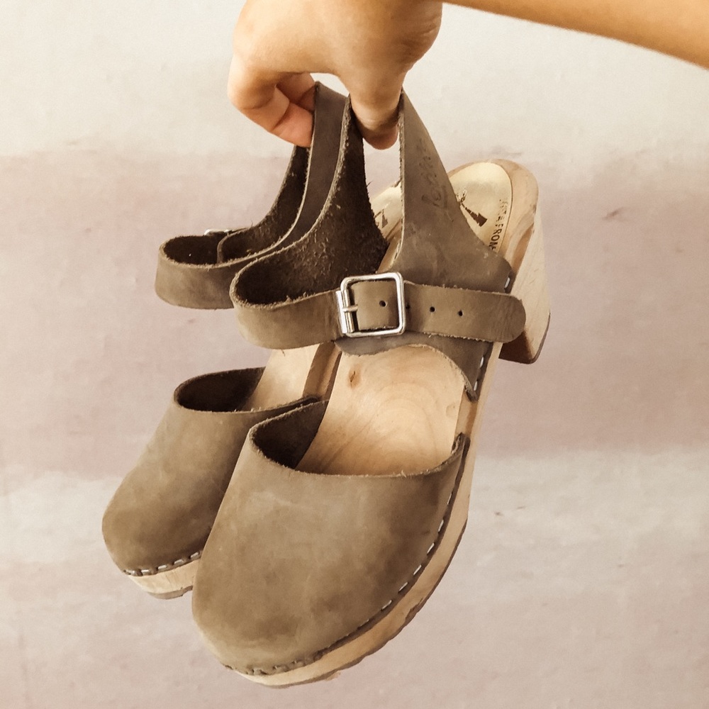 Wooden clogs